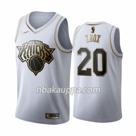 New York Knicks Kevin Knox 20 Nike 2019-2020 Valkoinen Golden Edition Pelipaidat Swingman - Miesten